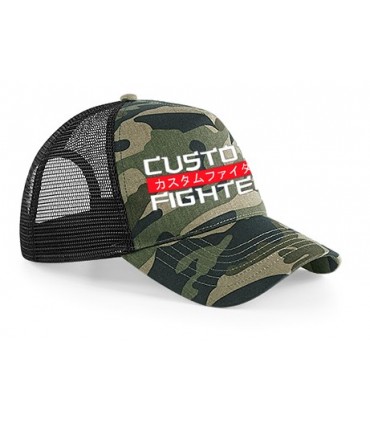 Gorra Custom Fighter Camuflaje deportes de contacto  de rejilla