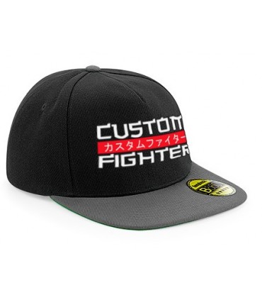 Gorra de boxeo Custom Fighter Negro/Gris