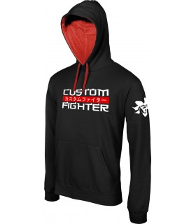 Sudadera Algodon ropa deportiva boxeo Custom Fighter Negra
