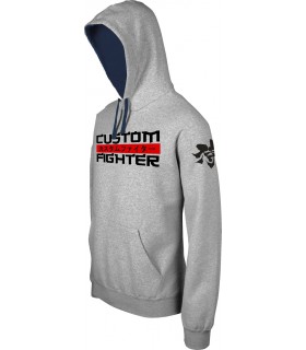 Sudadera Algodon Custom Fighter Gris