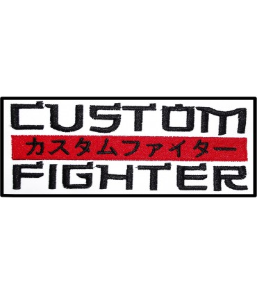Parche Blanco Custom Fighter 10CMx4.5CM