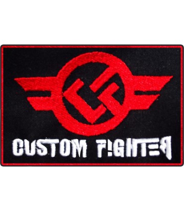 Parche en tienda de artes marciales madrid Negro Custom Fighter 10CMx7CM
