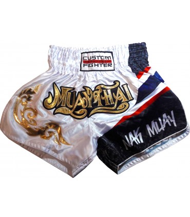 Short Muay Thai Flag - Pantalón de Muay Thai - Short de Muay Thai - Custom Fighter