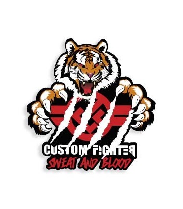 PEGATINA TIGRE CUSTOM FIGHTER