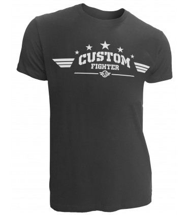 CAMISETA BASIC ARMY GRIS Custom Fighter CrossFit fit boxing