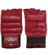 Guantilla roja piel custom fighter