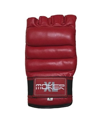 Guantilla roja piel custom fighter