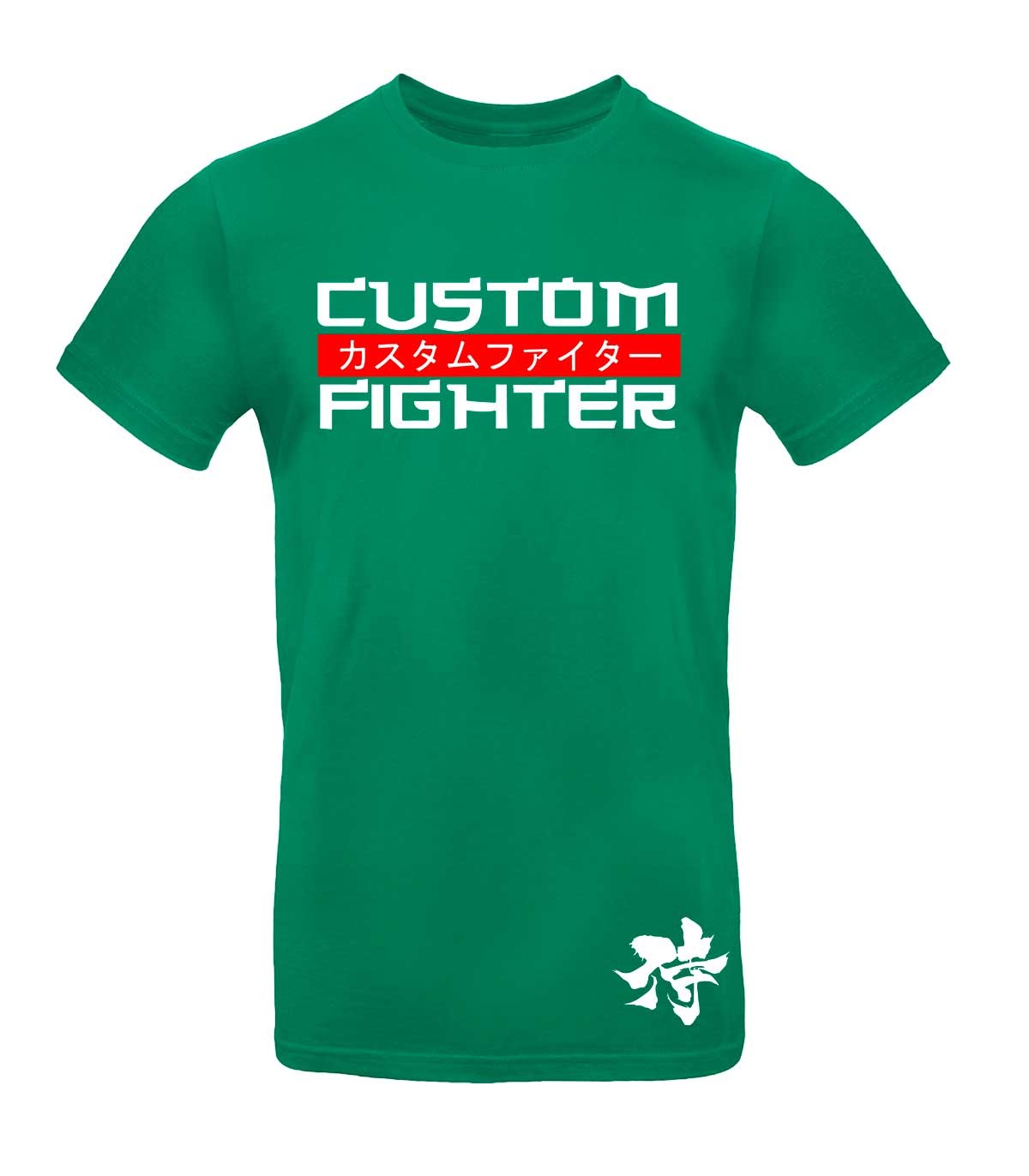 Camiseta gimnasio o calle Custom Fighter Verde