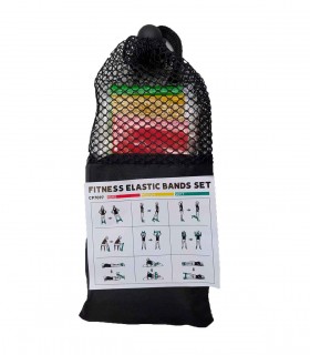 Set de cintas elásticas para ejercicio Fitness - Custom Fighter