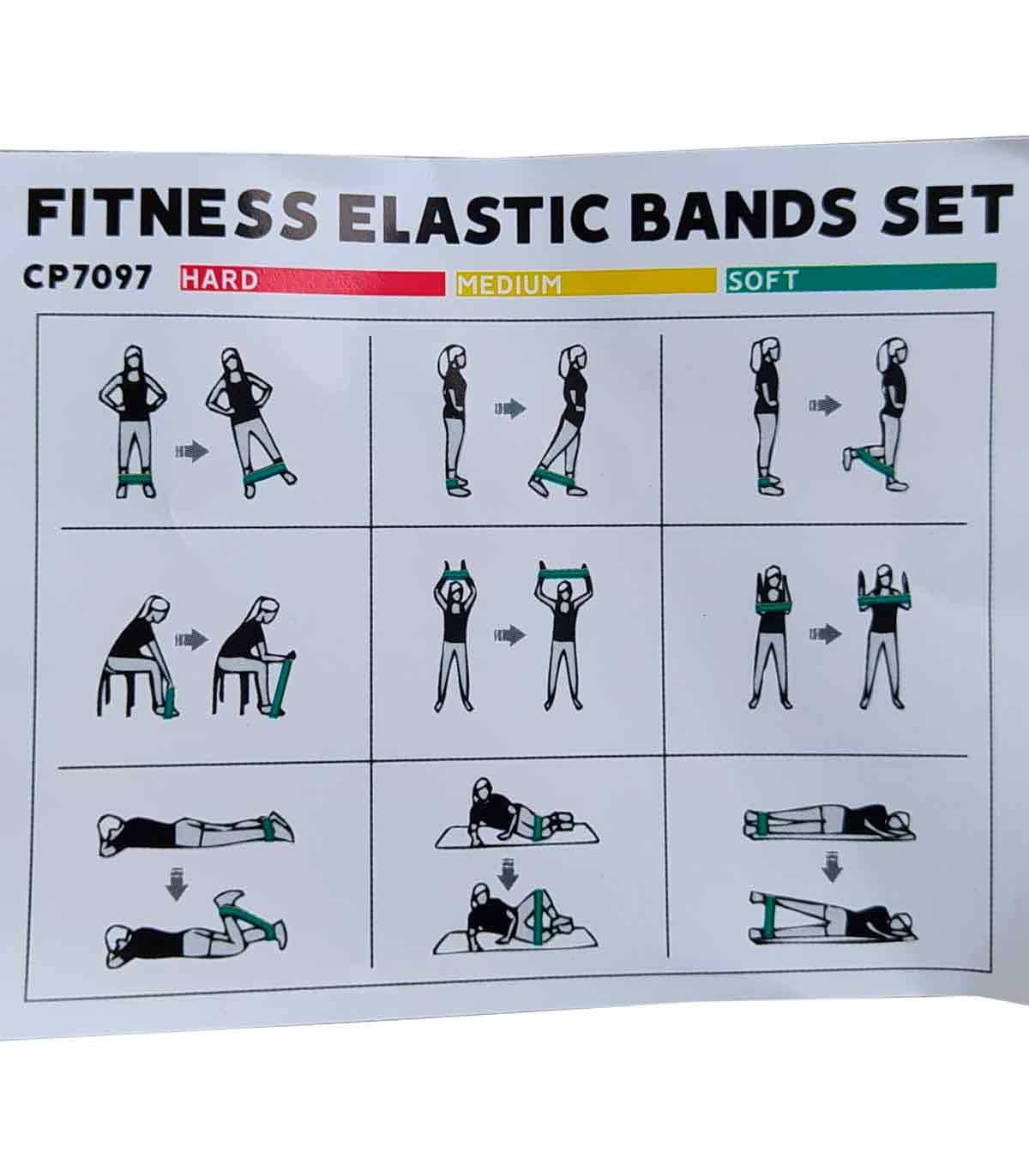 Set de cintas elásticas para ejercicio Fitness - Custom Fighter
