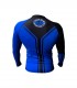 Rashguard Custom Fighter NO GI, BJJ, Grappling, Azul Custom Fighter