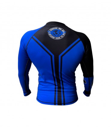 Rashguard Custom Fighter NO GI, BJJ, Grappling, Azul Custom Fighter