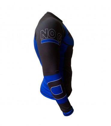 Rashguard Custom Fighter NO GI, BJJ, Grappling, Azul Custom Fighter