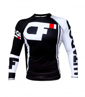 Rash guard NO GI, BJJ, Grappling, Blanco Custom Fighter