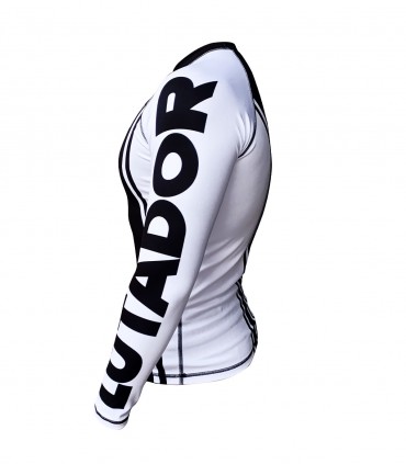 Rash guard NO GI, BJJ, Grappling, Blanco Custom Fighter