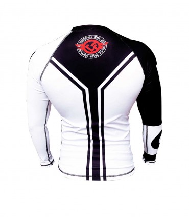 Rash guard NO GI, BJJ, Grappling, Blanco Custom Fighter