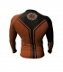Rashguard NO GI, BJJ, Grappling, Marrón, Custom Fighter