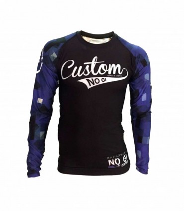 RASH GUARD no gi AZUL CUSTOM FIGHTER