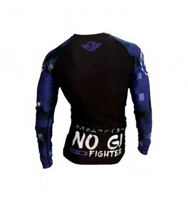 RASH GUARD no gi AZUL CUSTOM FIGHTER