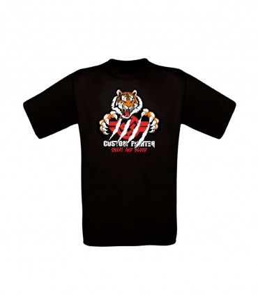 CAMISETA NEGRA muay thai KIDS Tigre custom fighter