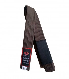 Cinturon marron Brazilian Jiu Jitsu Judo Custom Fighter