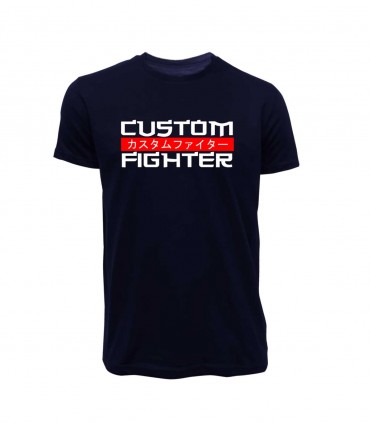 CAMISETA DARK BLUE CUSTOM FIGHTER