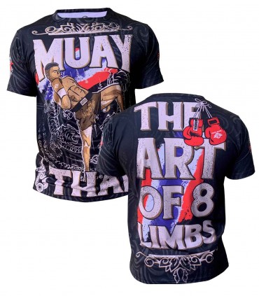 Camiseta The Art Of 8 Limbs Muay Thai CUSTOM FIGHTER