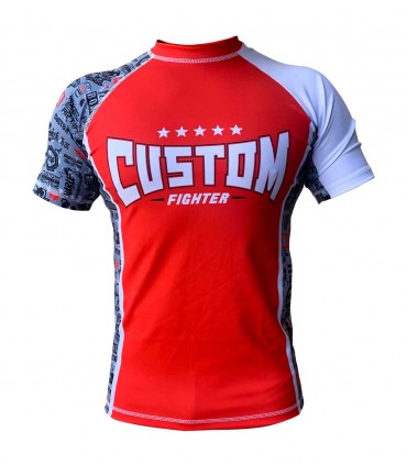 Rashguard MMA Custom Fighter - Manga corta - PERSONALIZABLE
