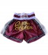 Short de muay thai k1 kick boxing estilo retro  Granate  Custom Fighter