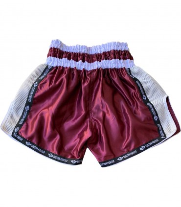 Short de muay thai k1 kick boxing estilo retro  Granate  Custom Fighter
