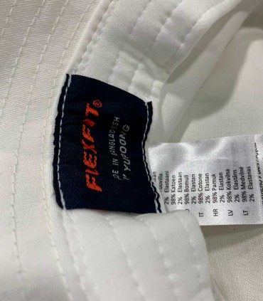 Bucket Hat Custom Fighter blanco- sombrero moda Flexfit