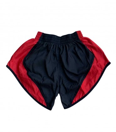 Pantalon Running para deportes de contacto economico Negro/Rojo Custom Fighter