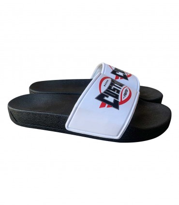 CHANCLAS STICKER BLANCAS CUSTOM FIGHTER