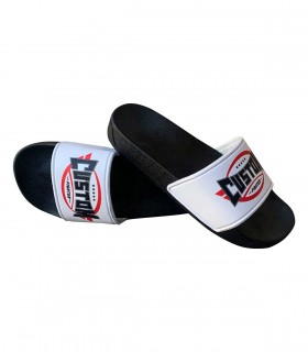 CHANCLAS STICKER BLANCAS CUSTOM FIGHTER