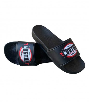 CHANCLAS STICKER NEGRAS CUSTOM FIGHTER
