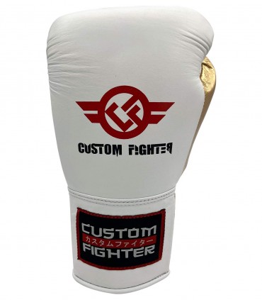 GUANTES DE BOXEO PRO MEXICAN BLANCOS CUSTOM FIGHTER