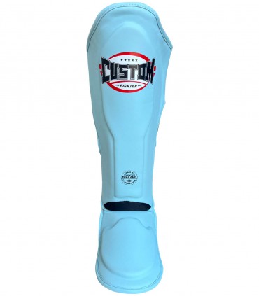 Espinilleras de Kickboxing, Muay Thai, Thailand Sky Blue | Custom Fighter