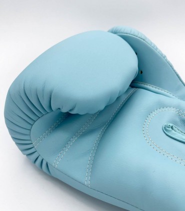 Guantes de Boxeo Custom Fighter fabricados en Tailandia color Azul Celeste