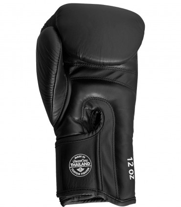 Guantes de Boxeo Custom Fighter fabricados en Tailandia - Guantes de Muay Thai negros