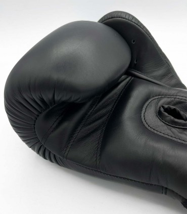 Guantes de Boxeo Custom Fighter fabricados en Tailandia - Guantes de Muay Thai negros
