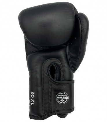 Guantes de Boxeo Custom Fighter fabricados en Tailandia - Guantes de Muay Thai negros