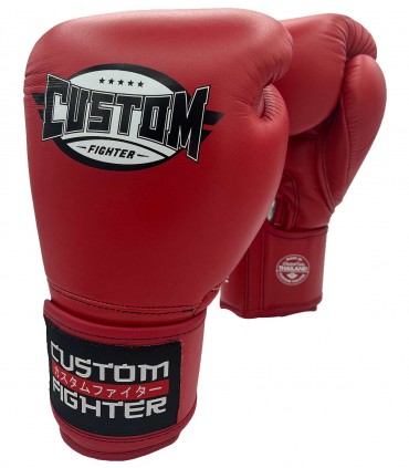 Guantes de Boxeo Custom Fighter fabricados en Tailandia - Guantes de boxeo rojos