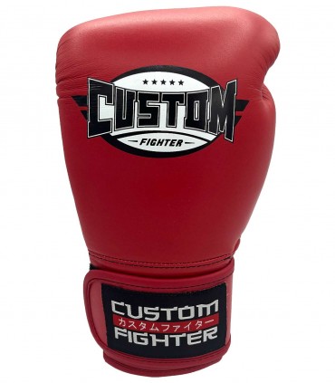 Guantes de Boxeo Custom Fighter fabricados en Tailandia - Guantes de boxeo rojos