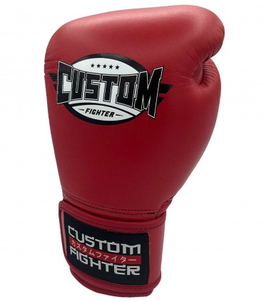 Guantes de Boxeo Custom Fighter fabricados en Tailandia - Guantes de boxeo rojos
