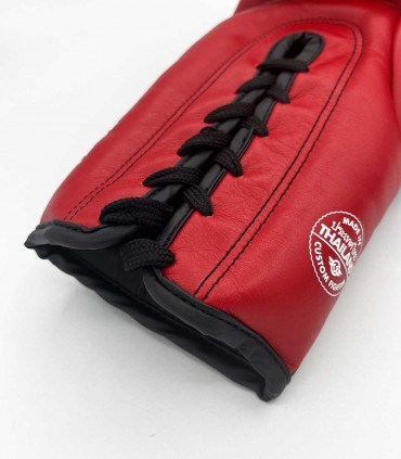 Guantes de Boxeo Custom Fighter fabricados en Tailandia con ajuste de cuerdas