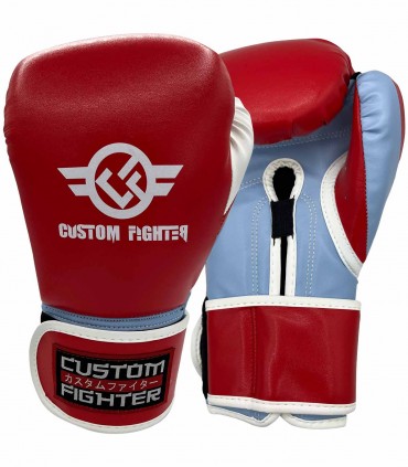 Guantes de Boxeo de microfibra Custom Fighter Iron Fist Rojos | Custom Fighter - Material de deportes de contacto