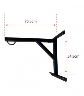 Soporte de saco boxeo para pared "Elite" Custom Fighter - Triple pletina